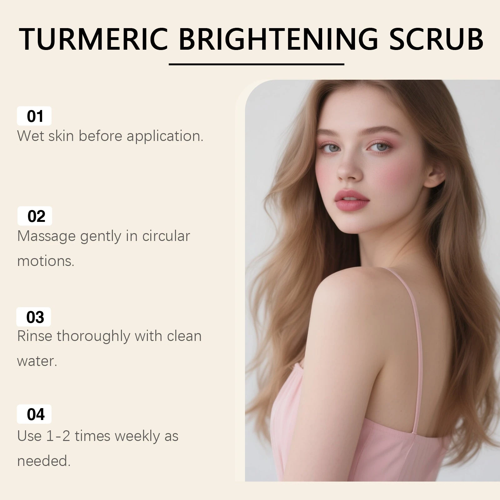 EELHOE Turmeric Brightening Scrub for Body — how to use turmeric body scrub, product image 7
