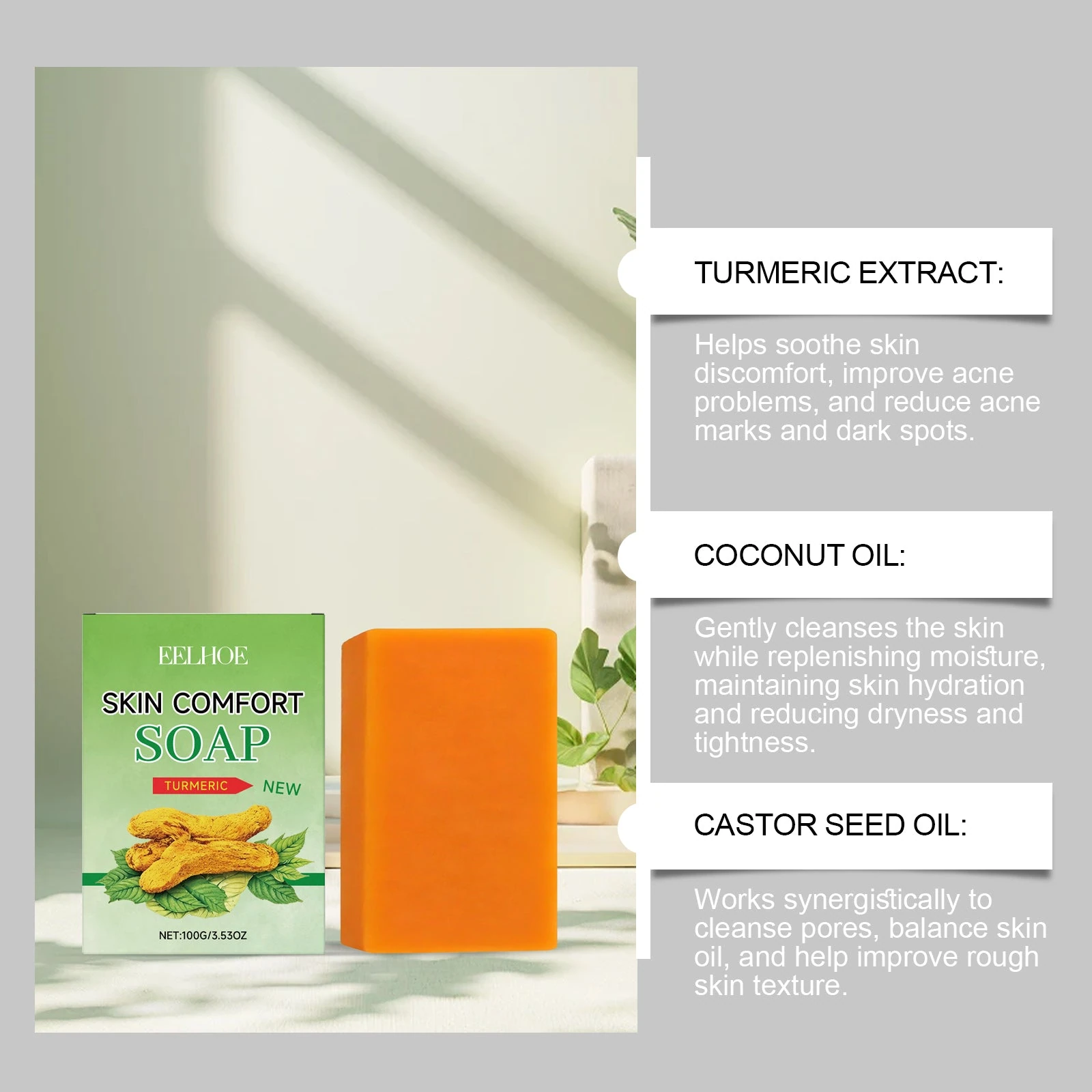EELHOE Cinnamon Soap with Turmeric — what makes this formula different?, product image 8
