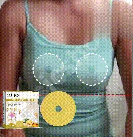EELHOE Breast Care Patch — animated chest-care demonstration.