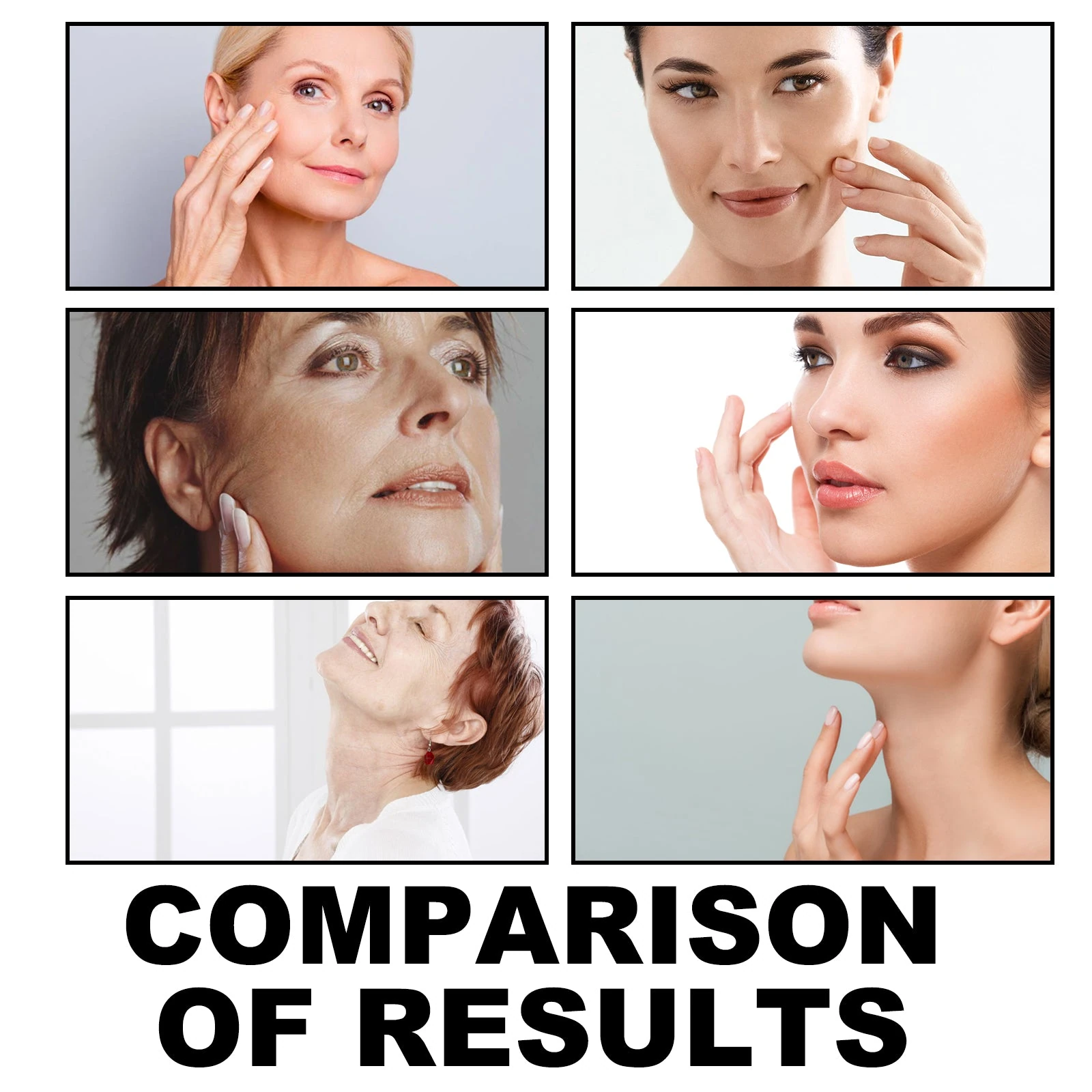 EELHOE Turmeric Clay Mask — Face and neck skin-care comparison artwork.