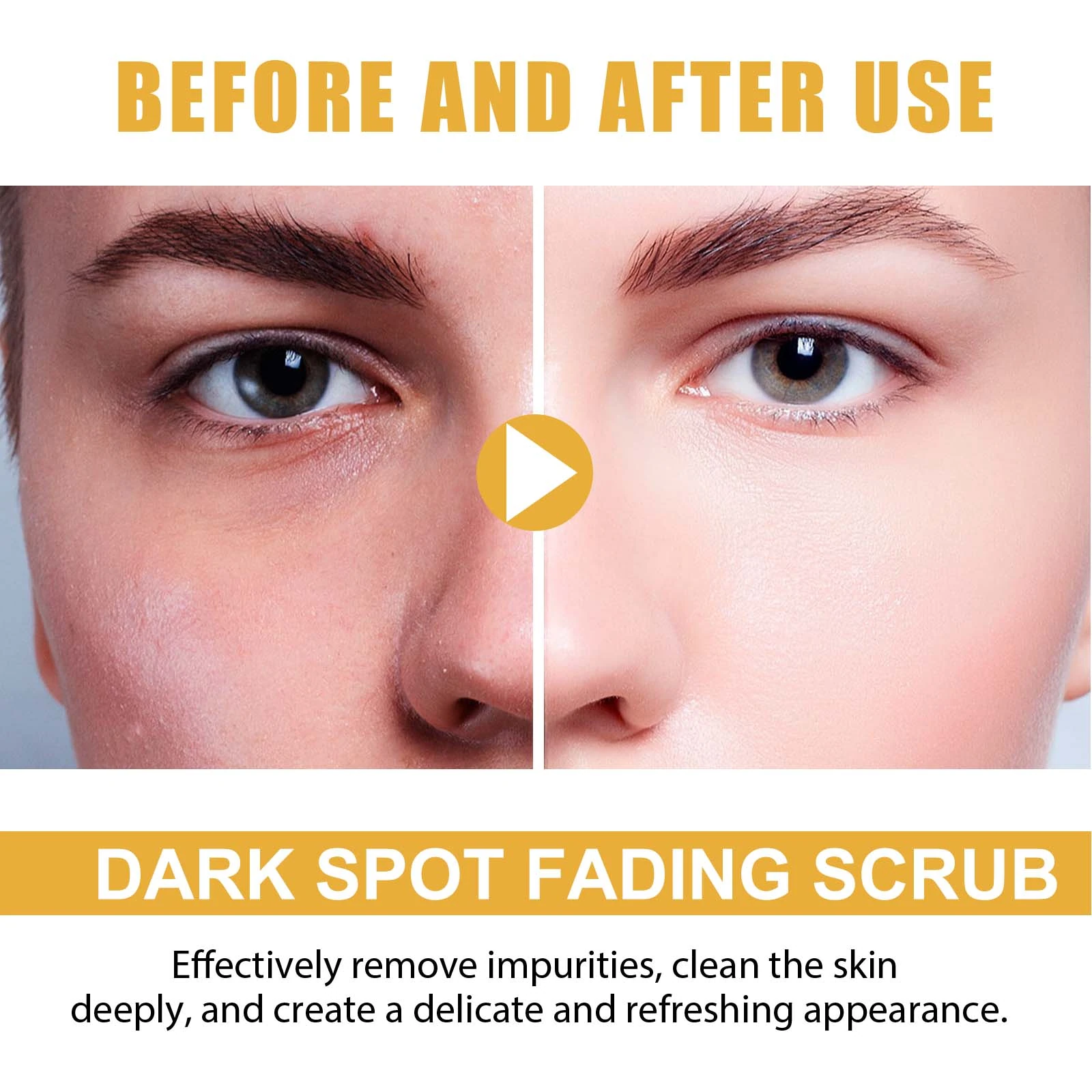 EELHOE Turmeric Facial Scrub — Follow the rinse-off routine rather than extending the massage.
