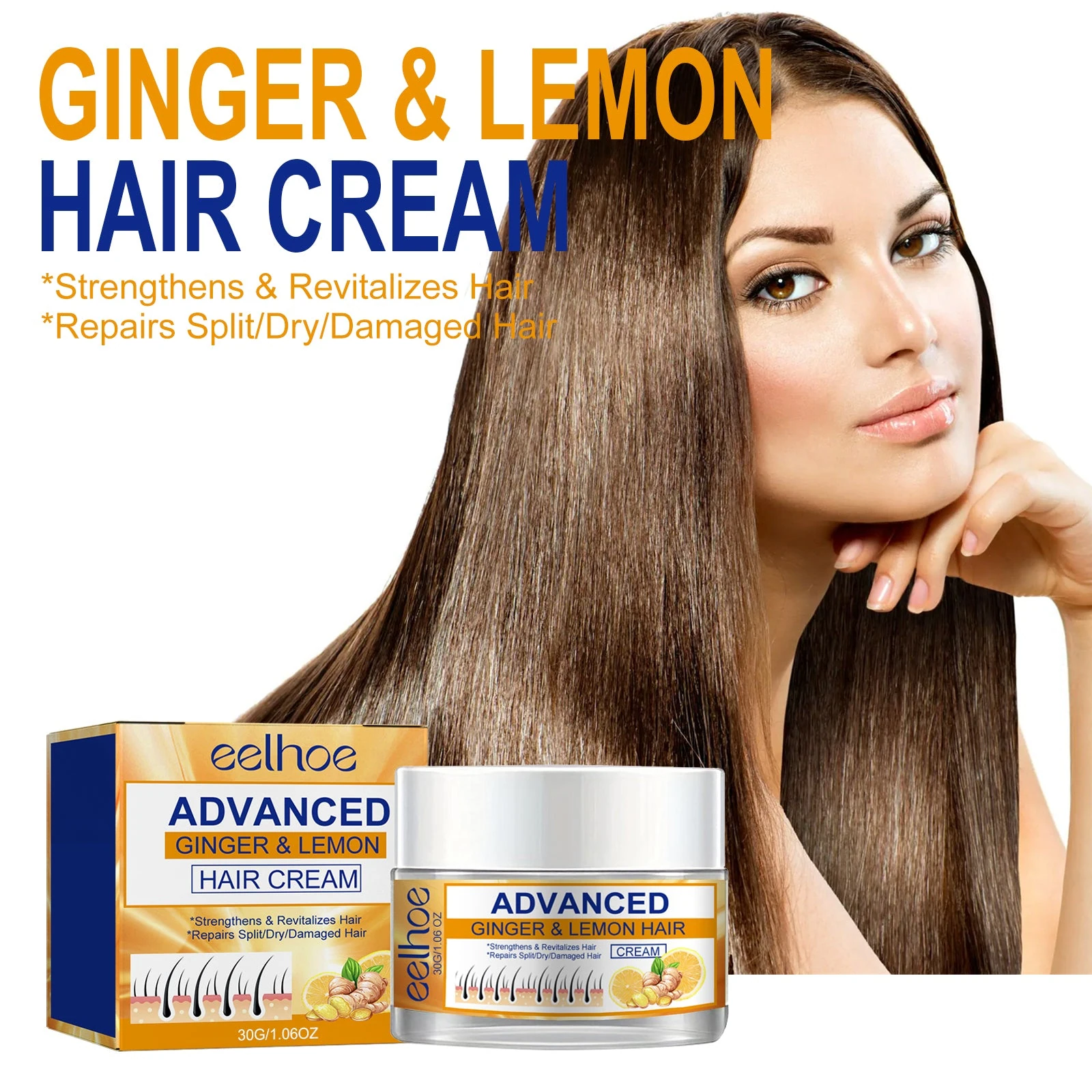 EELHOE Cream Shampoo — The cream jar shown in the hair-care routine.