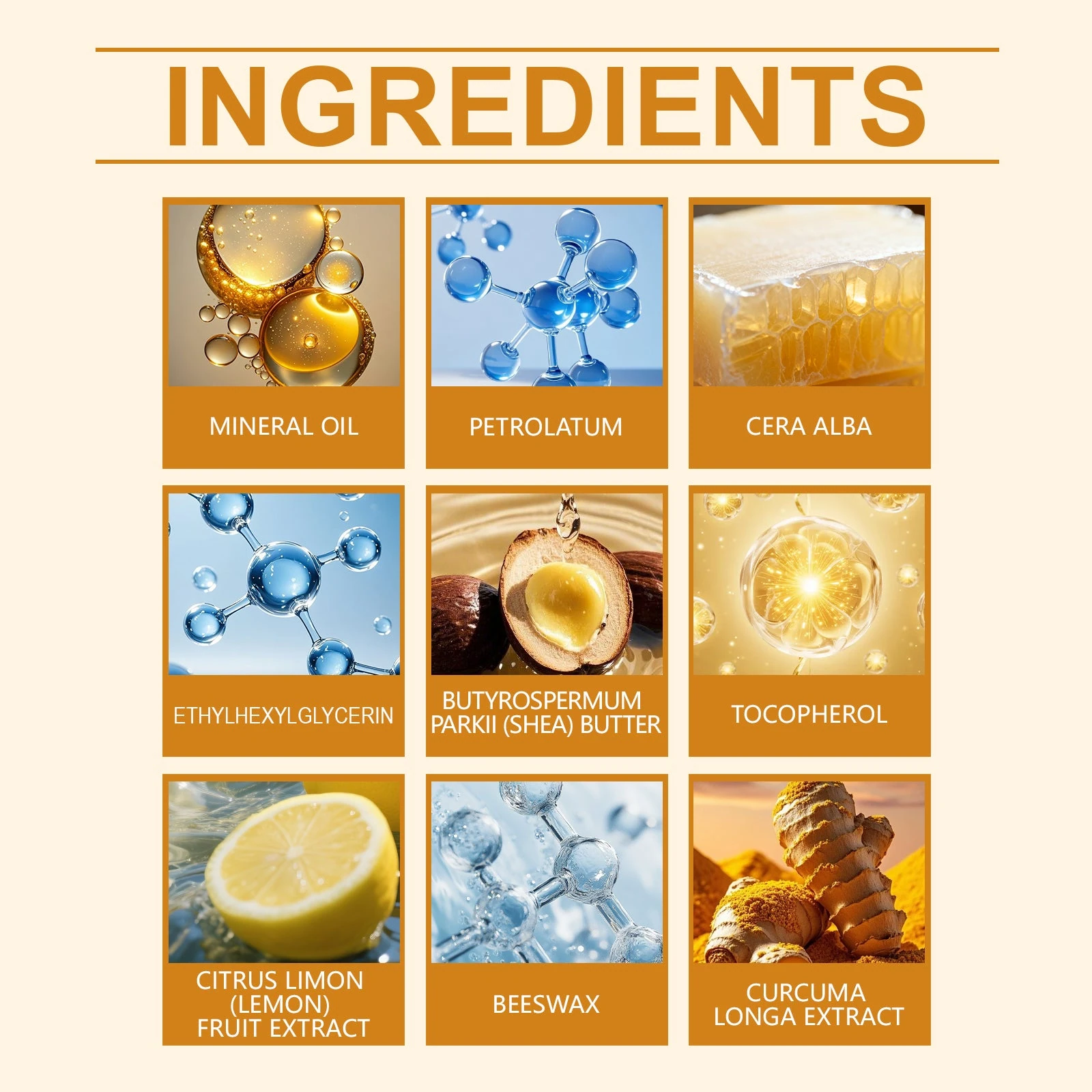 EELHOE Turmeric and Lemon Lip Balm with Shea Butter — beeswax, shea butter and lemon extract, product image 5