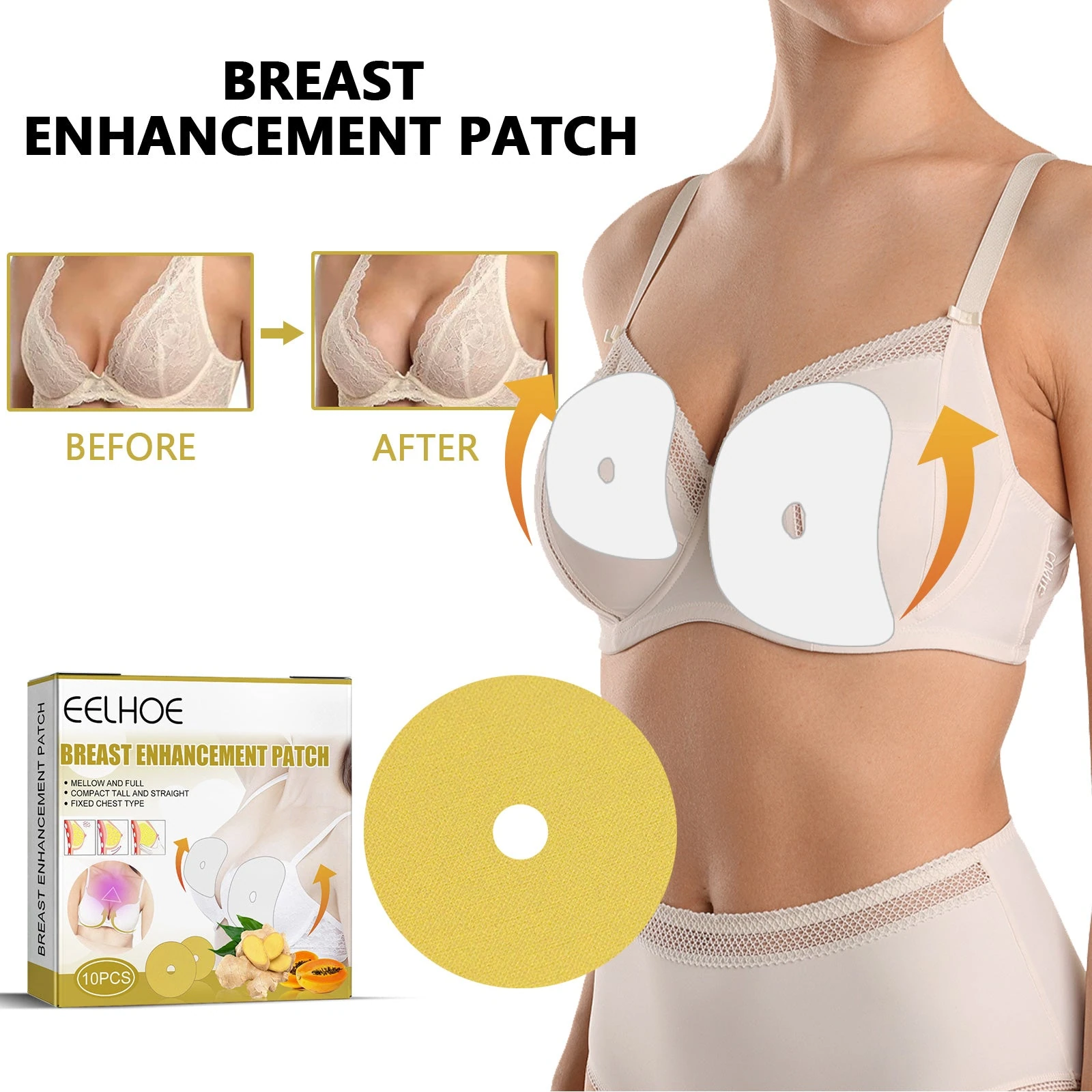 Chest-care placement artwork beside the actual round EELHOE patch