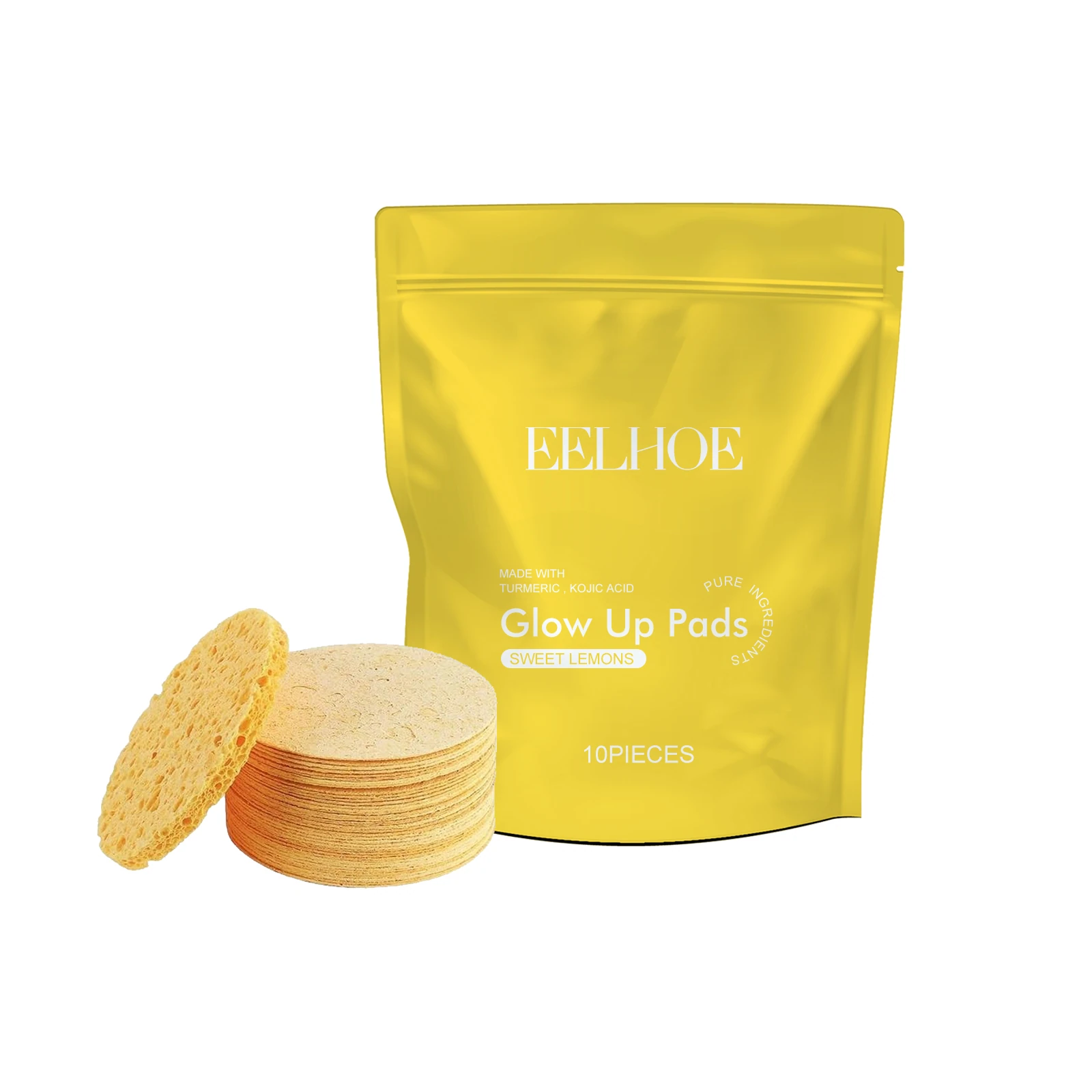 EELHOE Compressed facial sponge pouch and discs