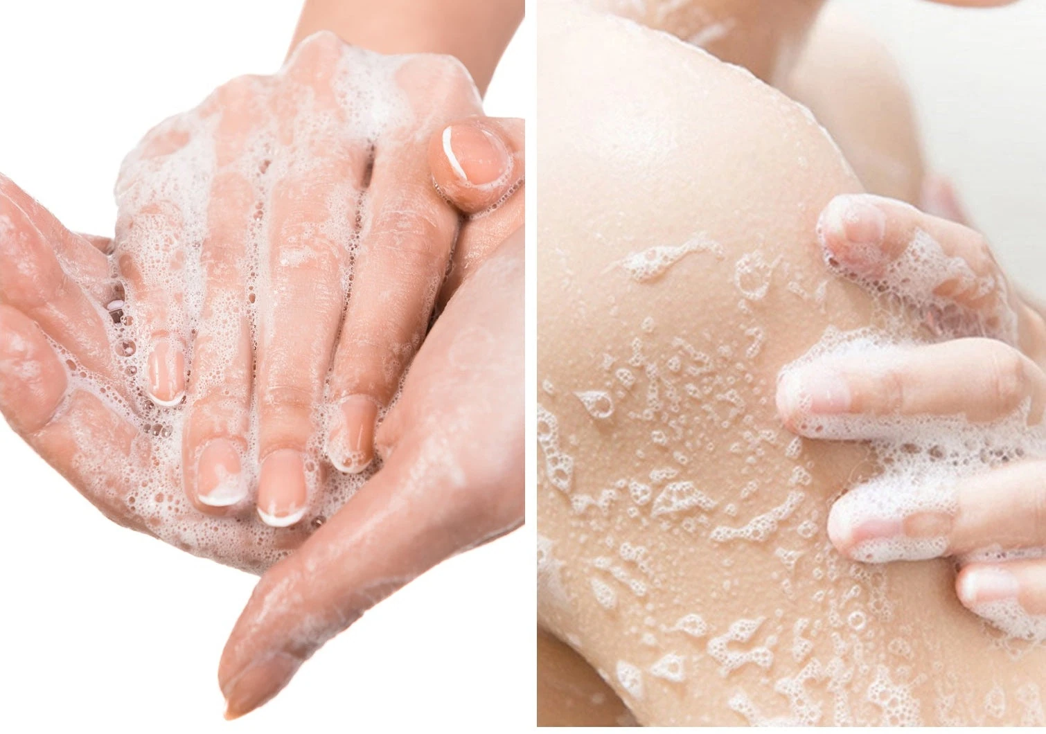 EELHOE Lathering hands and cleansing body skin