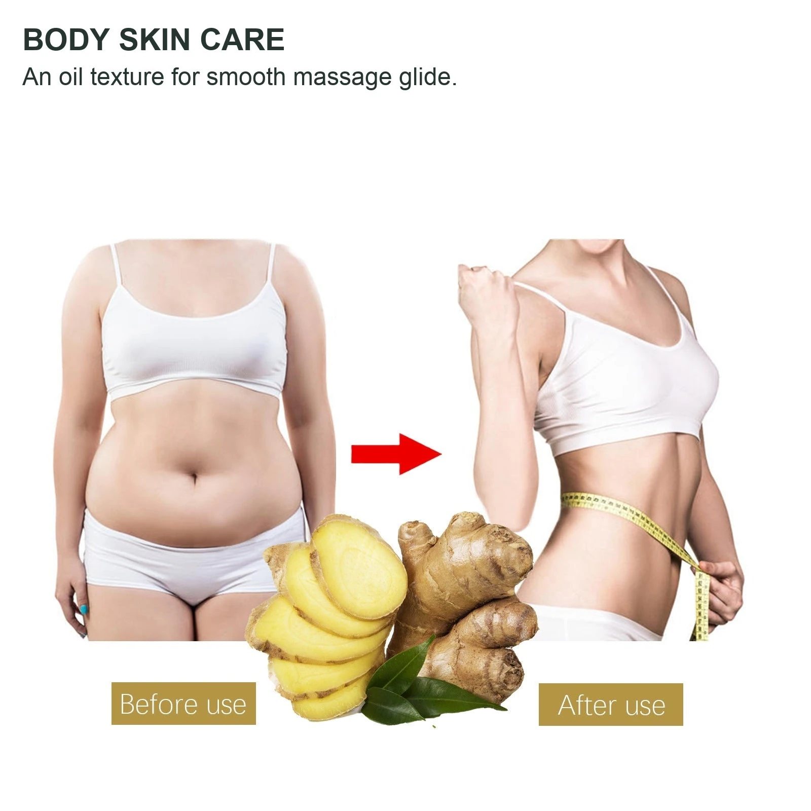 EELHOE Ginger Oil For Massage — Skin conditioning as part of a body massage routine.