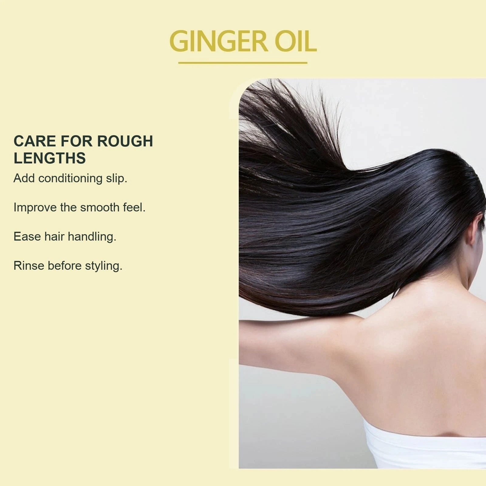 EELHOE Ginger Conditioner — Concentrate conditioning care on rough lengths and ends.