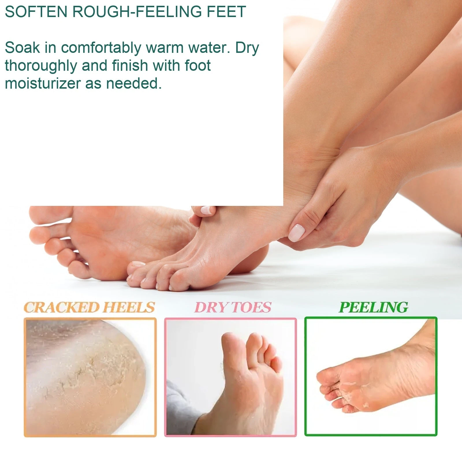 Foot and dry-heel care illustration