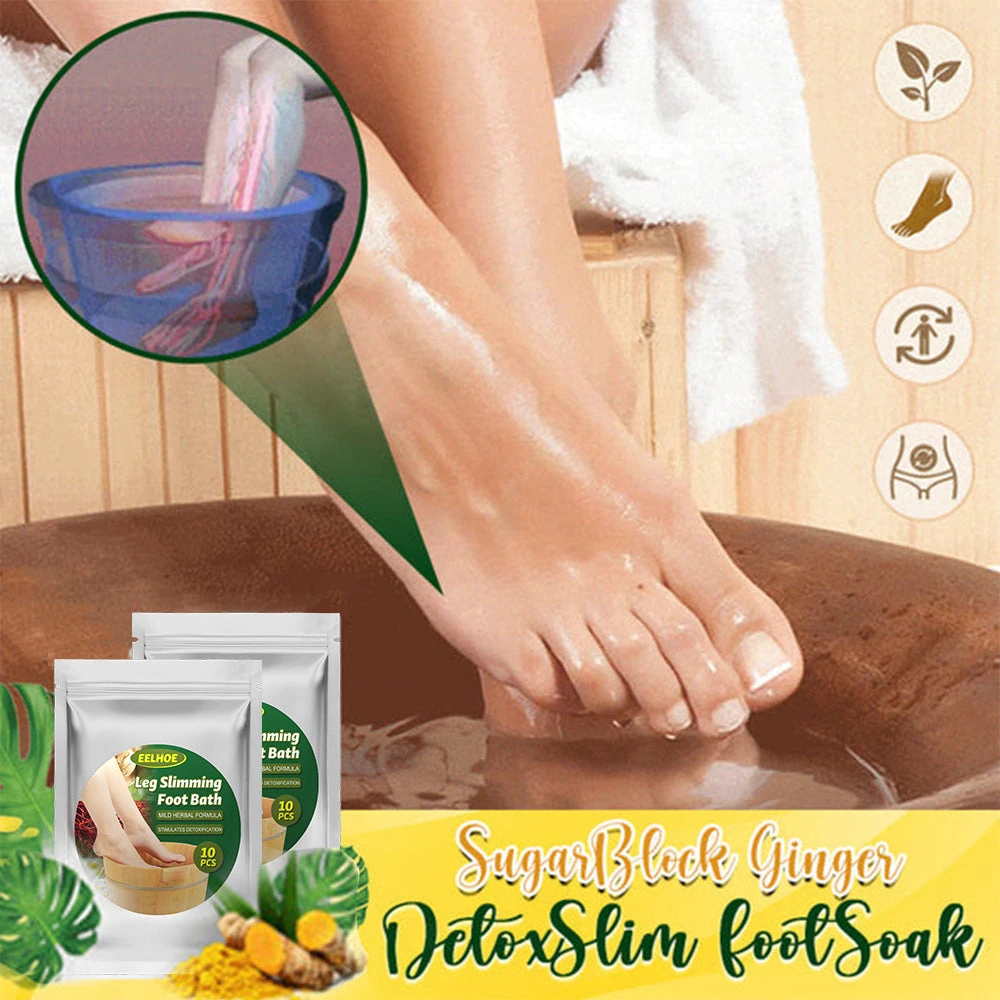 EELHOE Herbal Foot Soak — foot-care artwork with the sachet pouch.