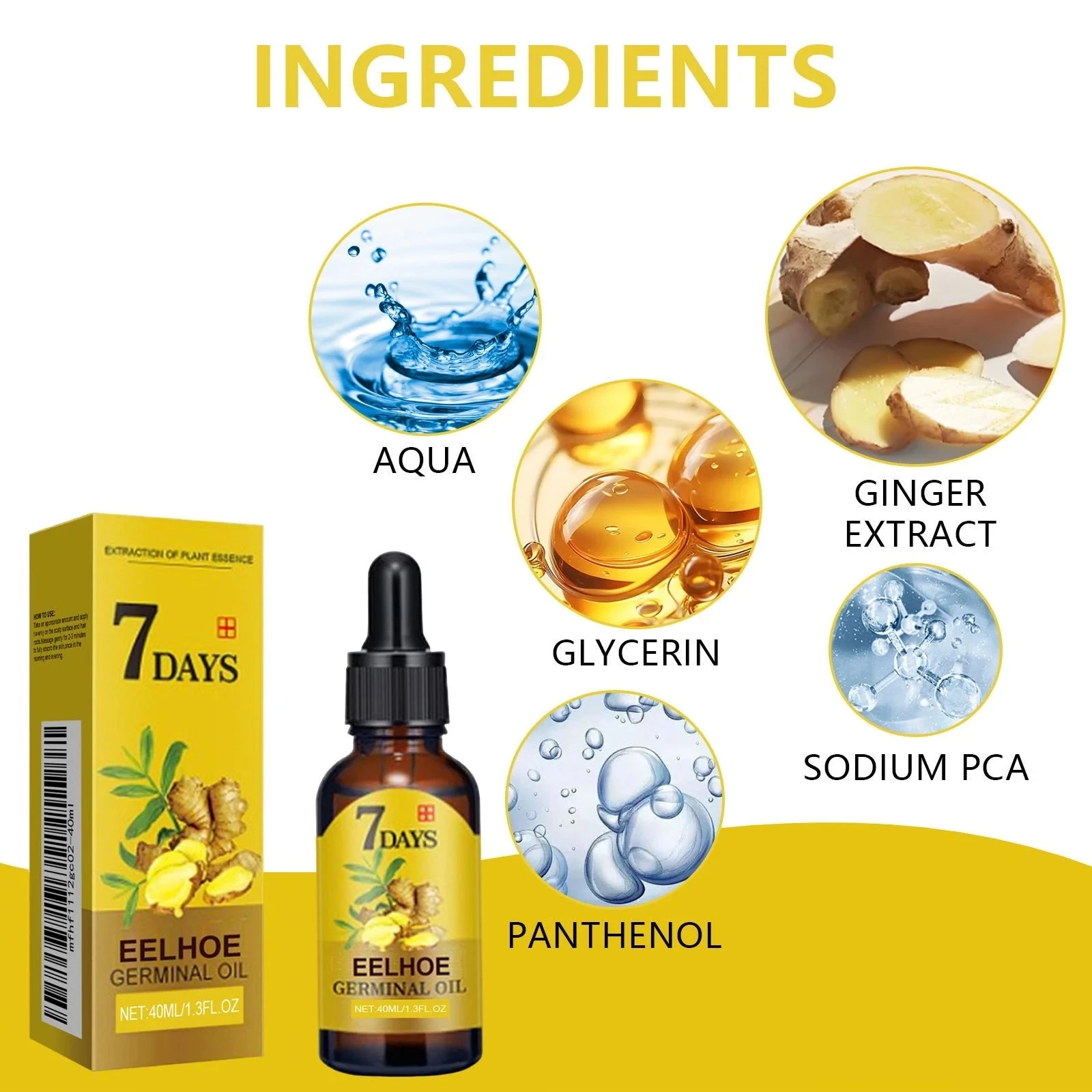 EELHOE Glycerin panthenol and ginger panel