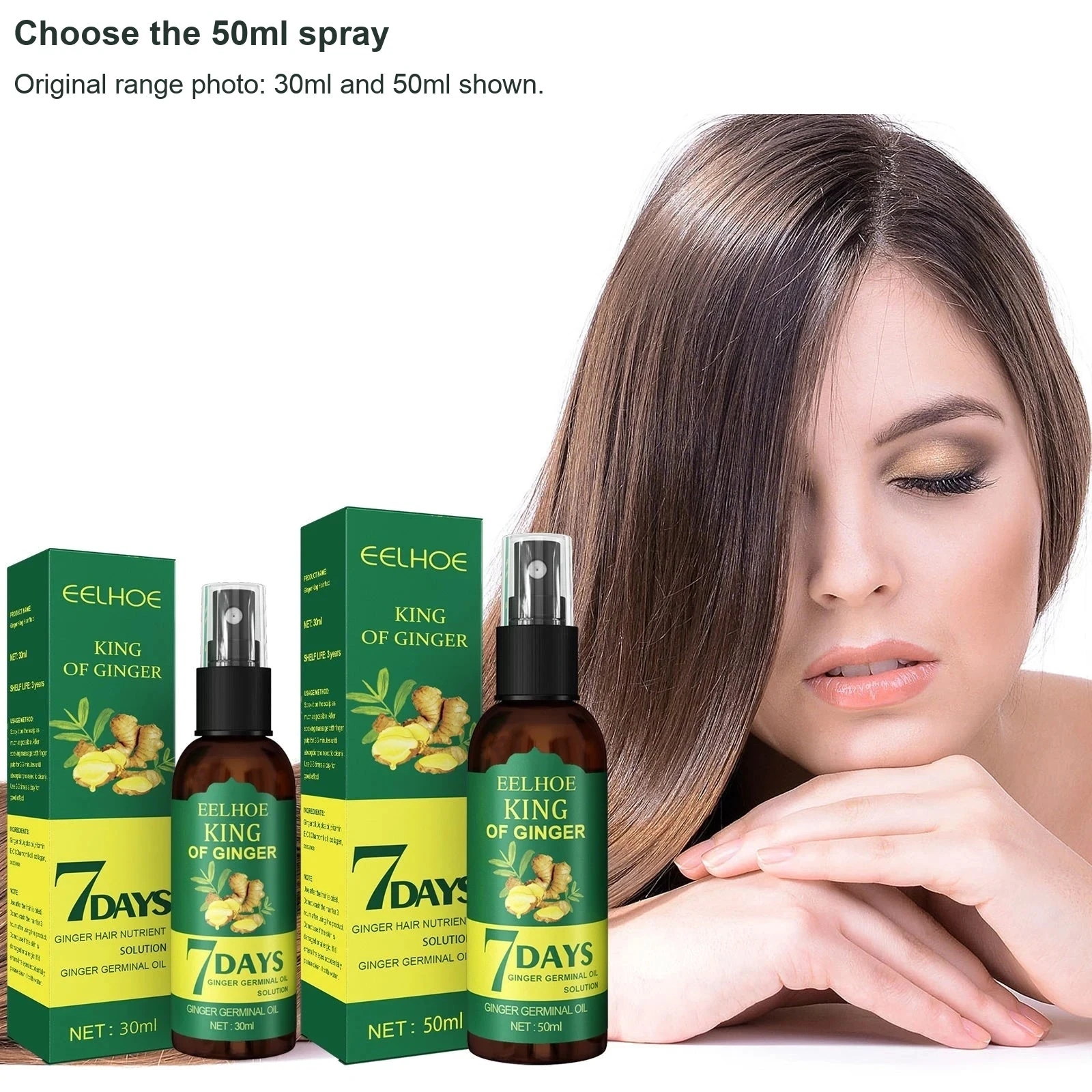 EELHOE Your 50ml ginger scalp spray