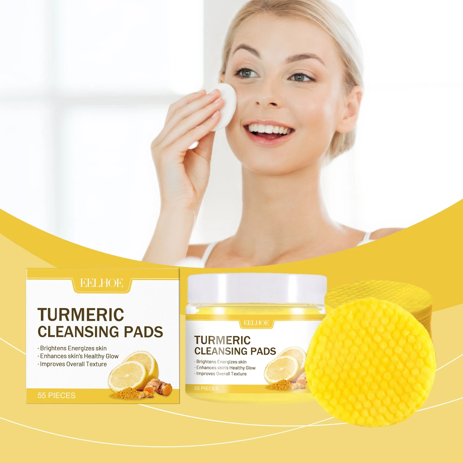 EELHOE Facial makeup pad demonstration