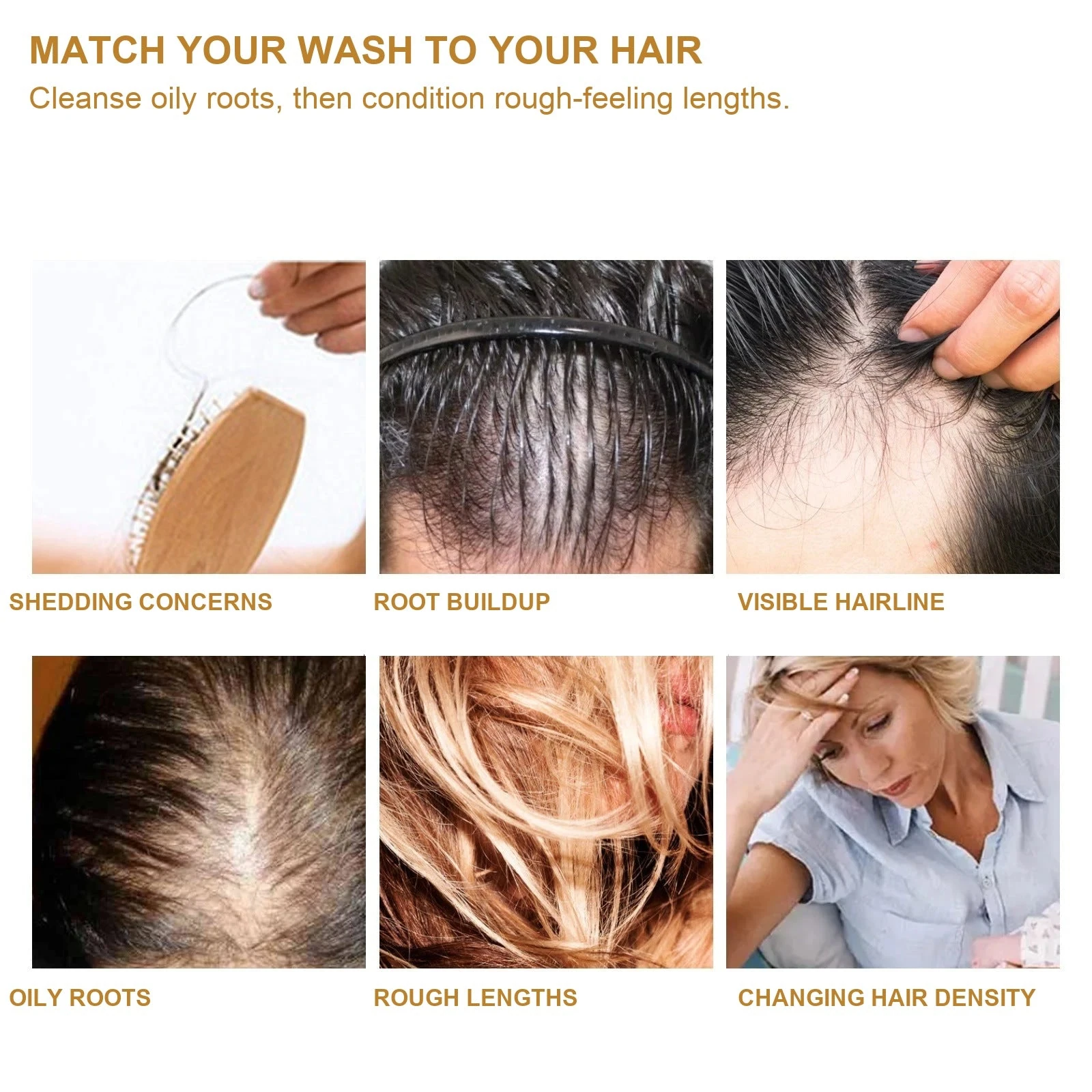 EELHOE Ginger Shampoo — Match cleansing and conditioning to the areas that need them.