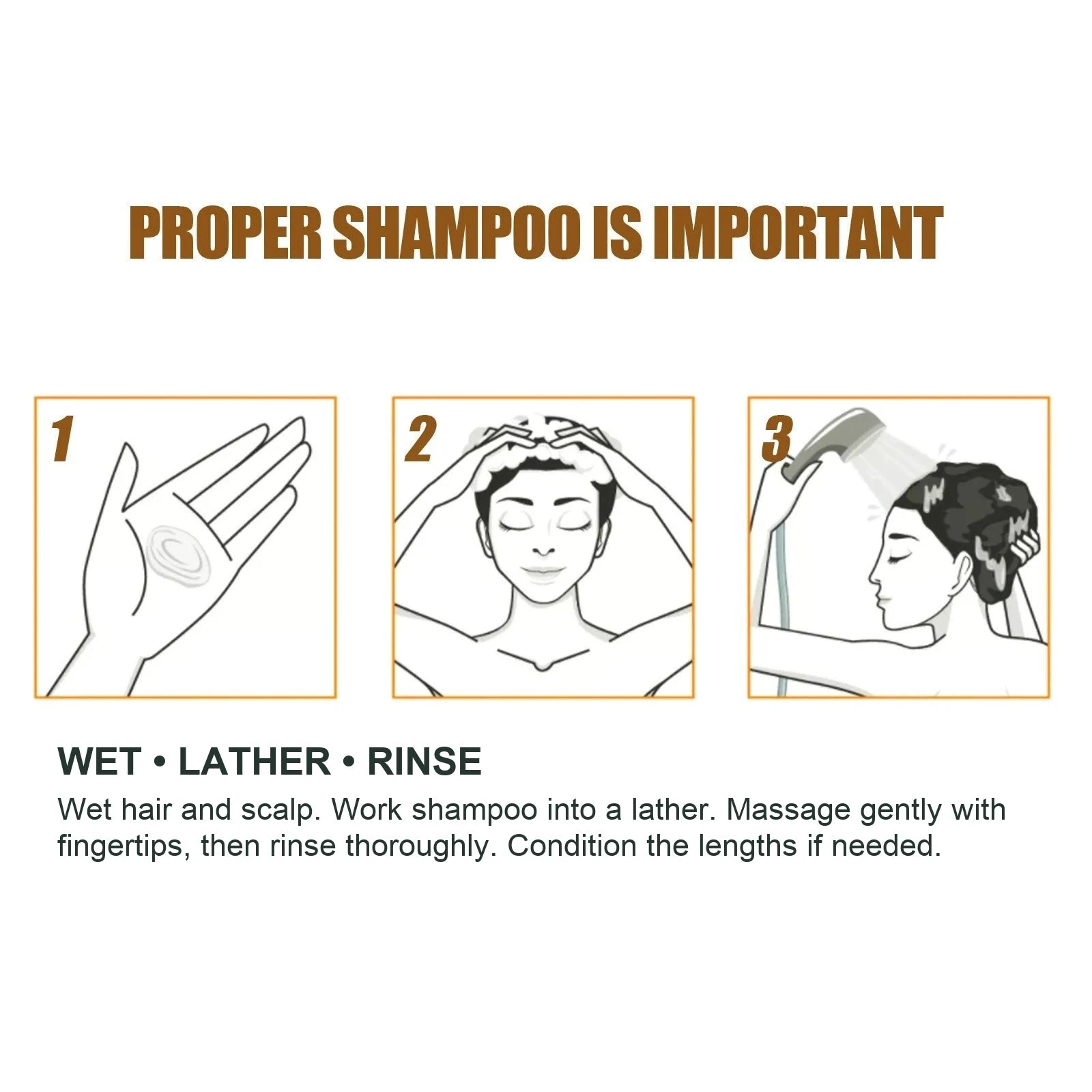 EELHOE Ginger Shampoo — Use fingertips rather than scratching the scalp with nails.