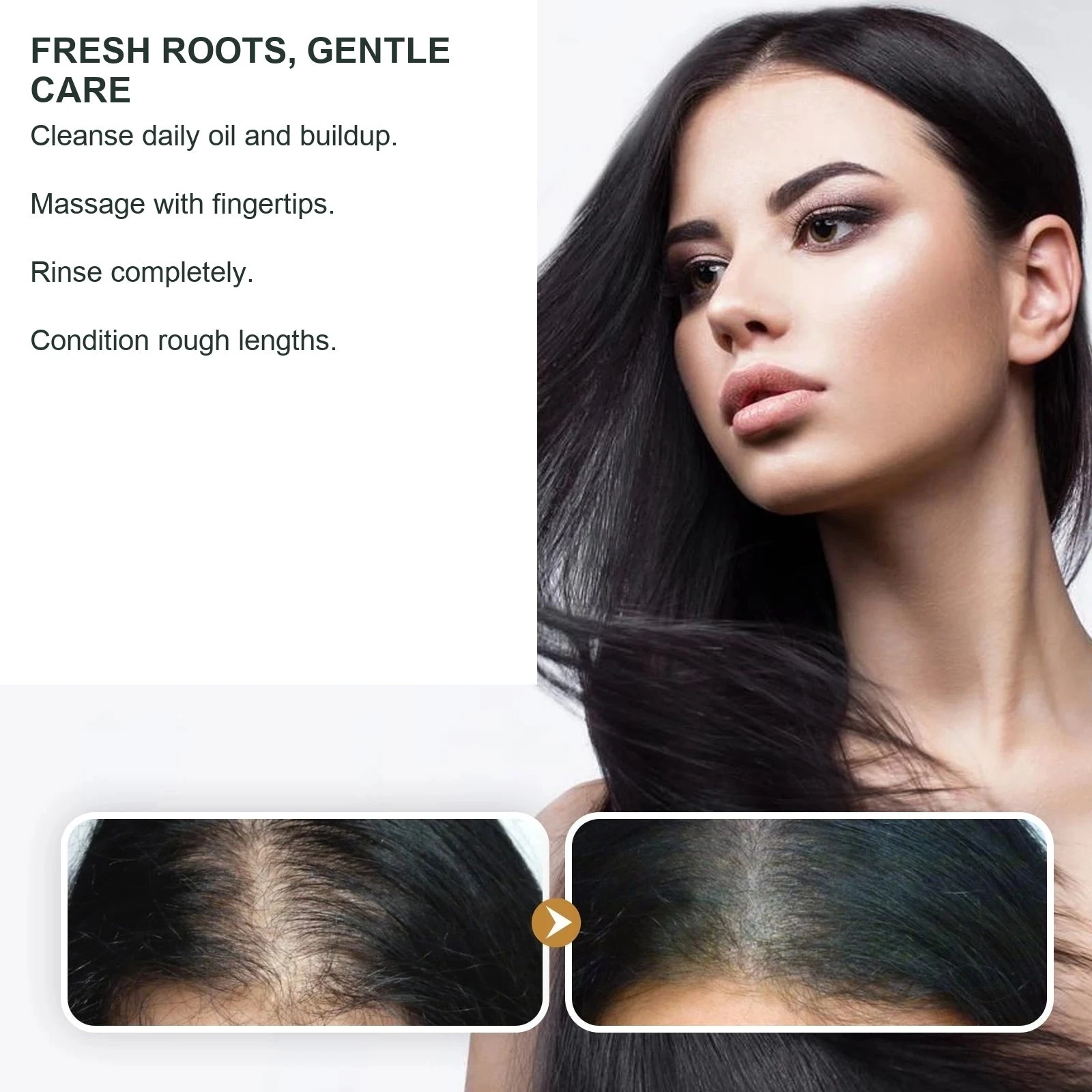 EELHOE Ginger Hair Shampoo — Focus shampoo at roots and conditioner on rough lengths.