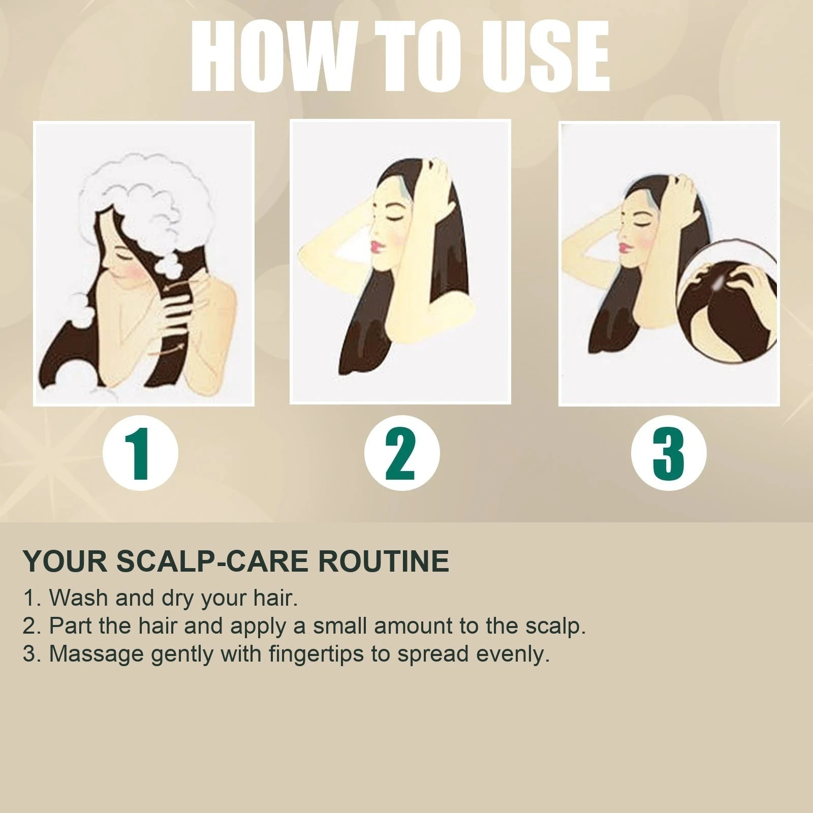 EELHOE Scalp cream application directions