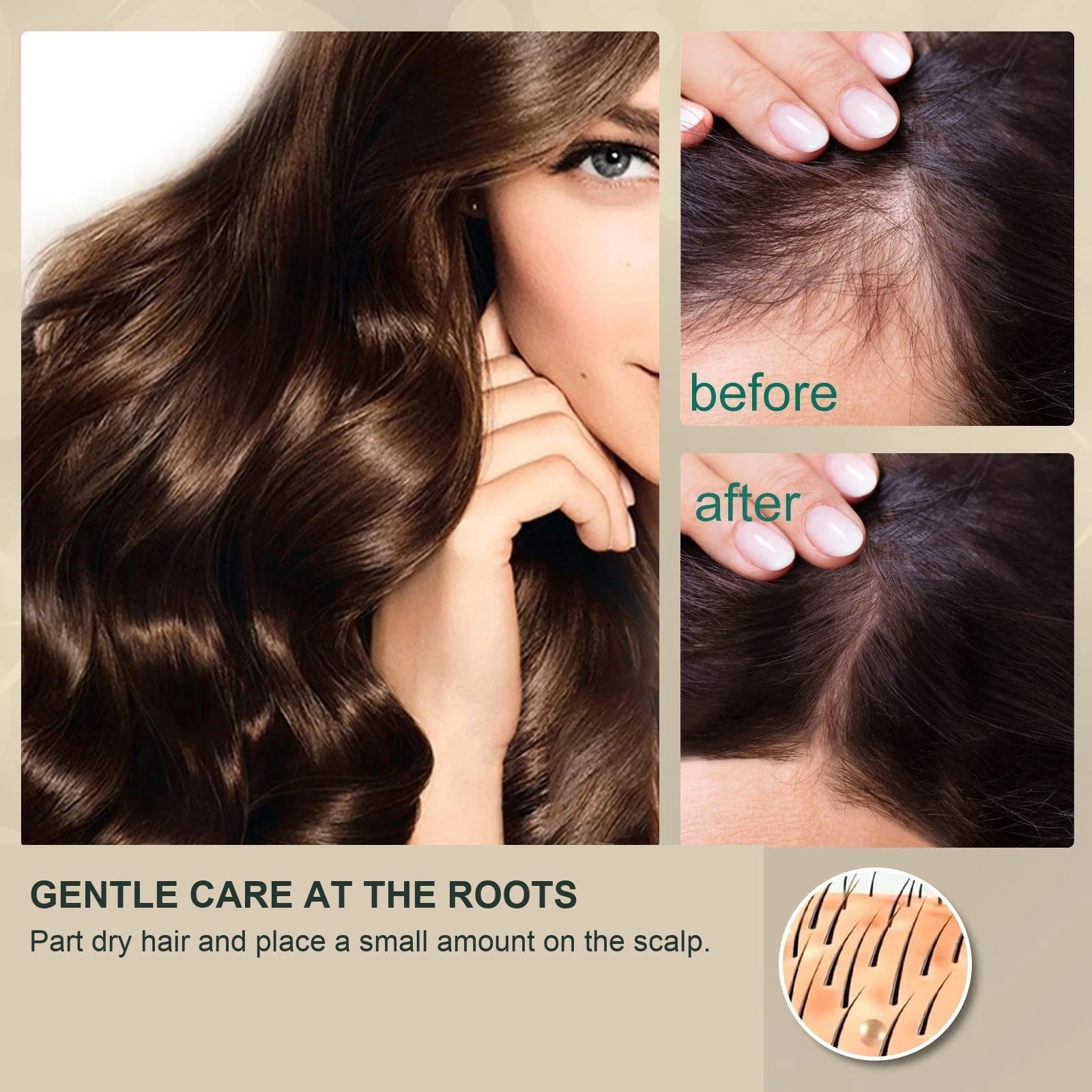 EELHOE Scalp Moisturizer — Use gentle fingertips and avoid coating all the lengths.