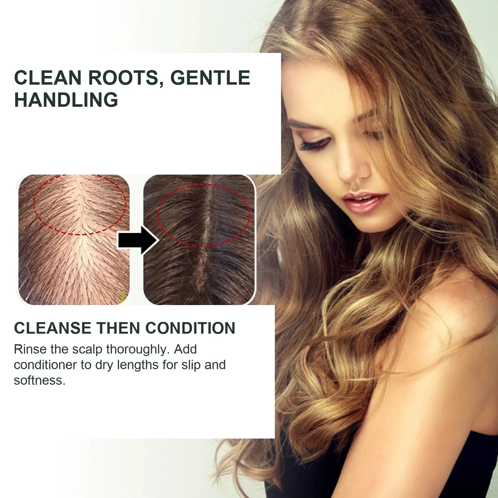EELHOE Shampoo Bar for Oily Hair — Condition dry lengths after rinsing the scalp clean.