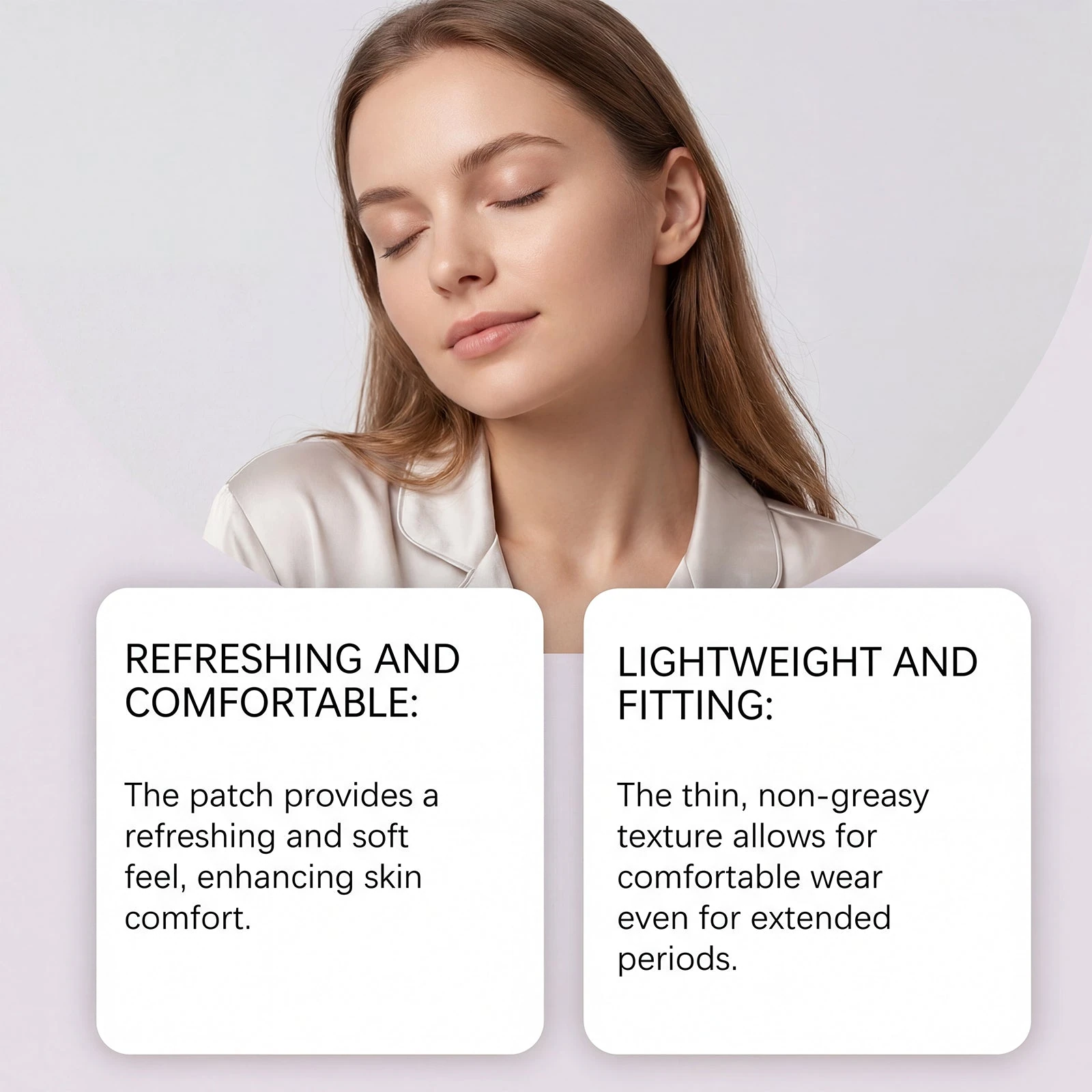 Laniska Nursing Eye Mask - Softly Fits The Skin Around The Eyes, Providing A Comfortable And Refreshing Feeling. Suitable For Daily Care And Nighttime Sleep. — product view 3