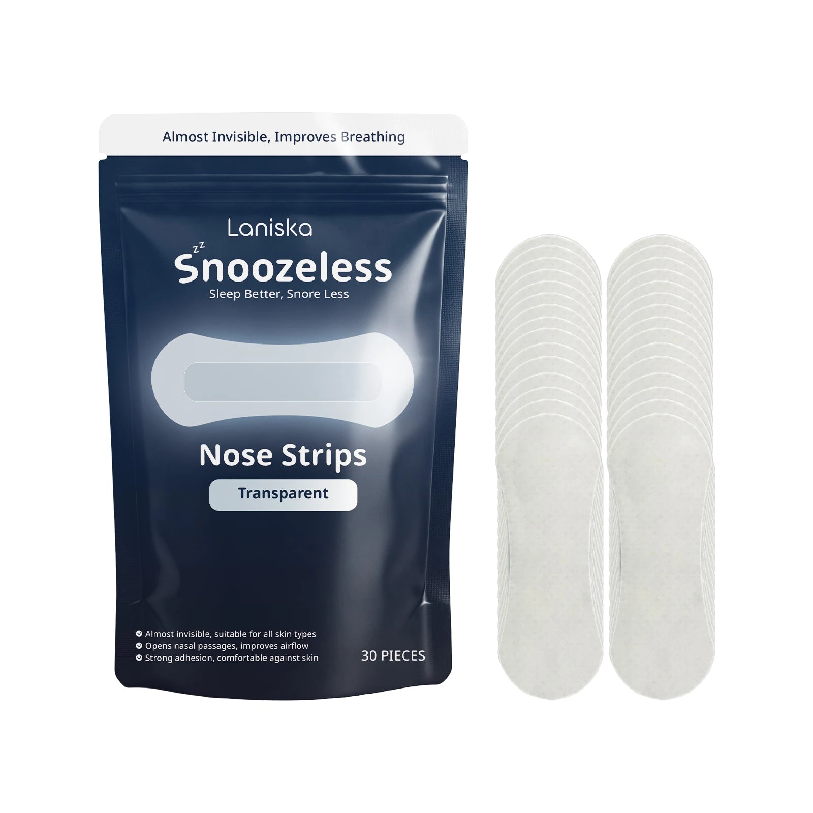 Laniska Sleep Care Nasal Patch - Fresh Mint Fragrance, Gentle And Comforting, A Natural Fit For Your Noses During The Night — product view 1