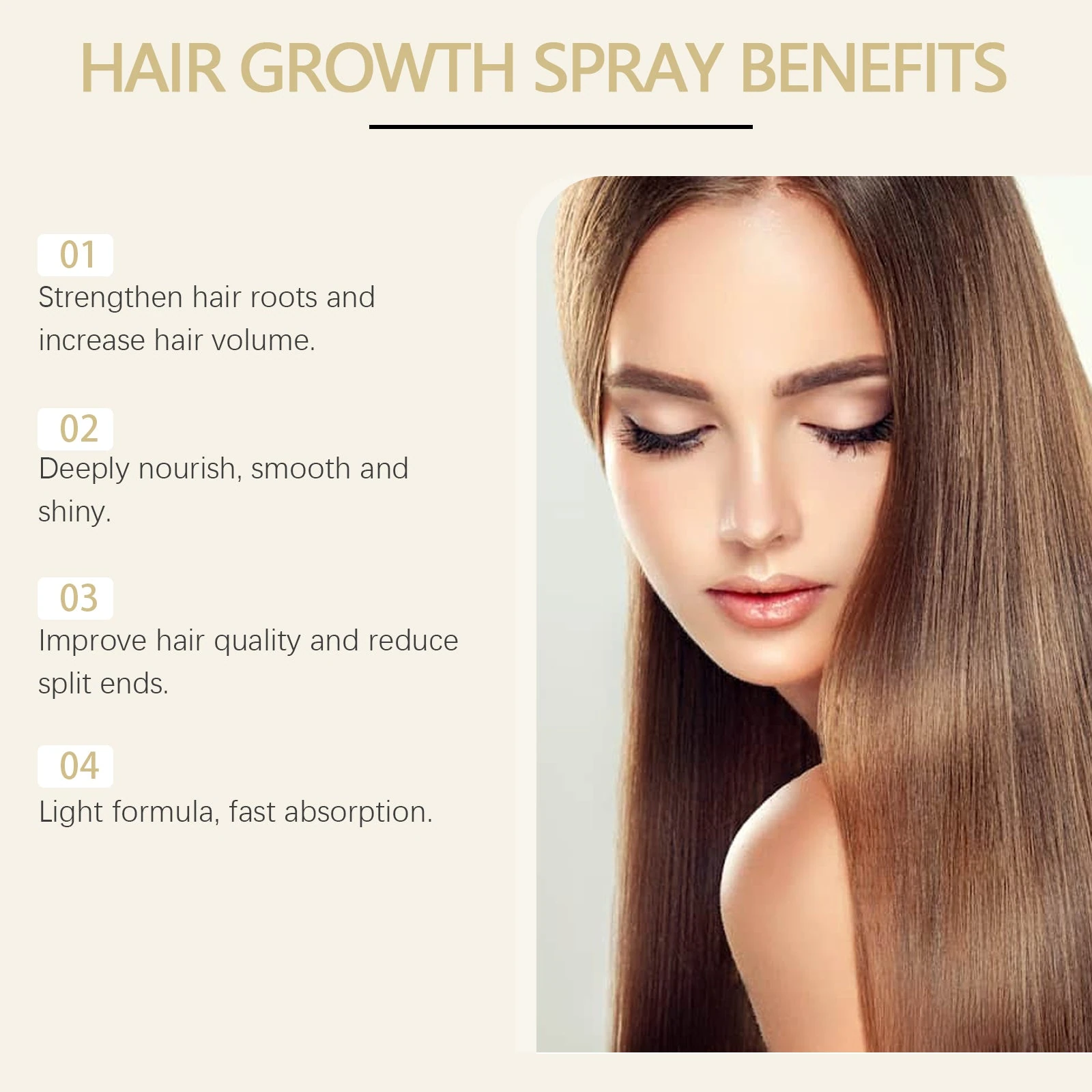 EELHOE Rosemary Hair Growth Spray — rosemary spray benefits artwork.