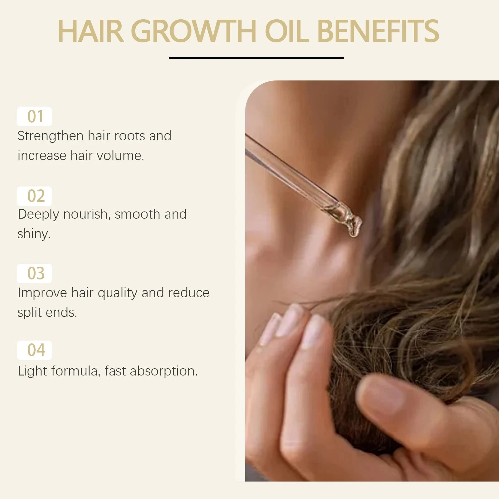 EELHOE Rosemary Hair Oil — hair-oil benefits illustration.
