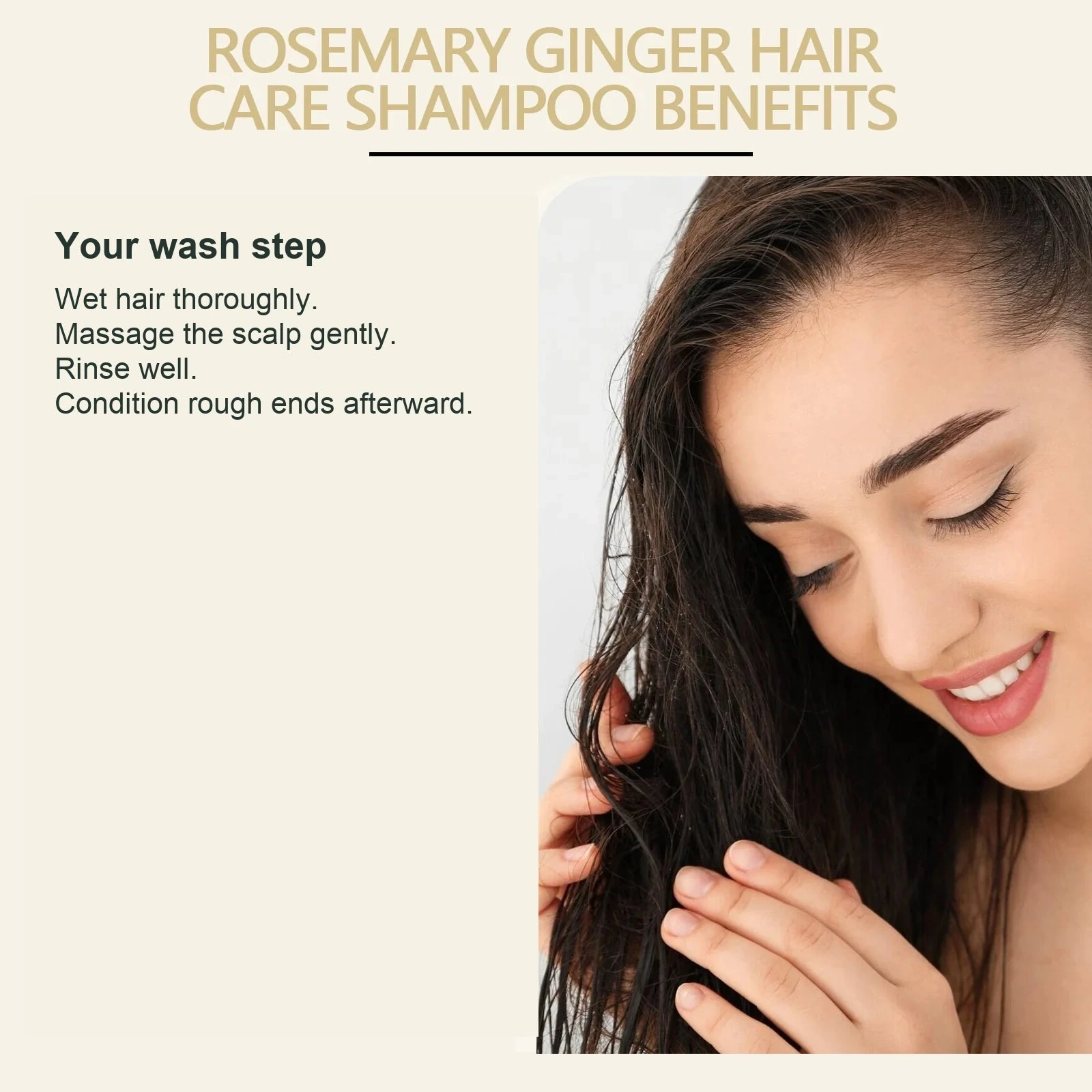 EELHOE Rosemary Shampoo — Rosemary shampoo benefits artwork.