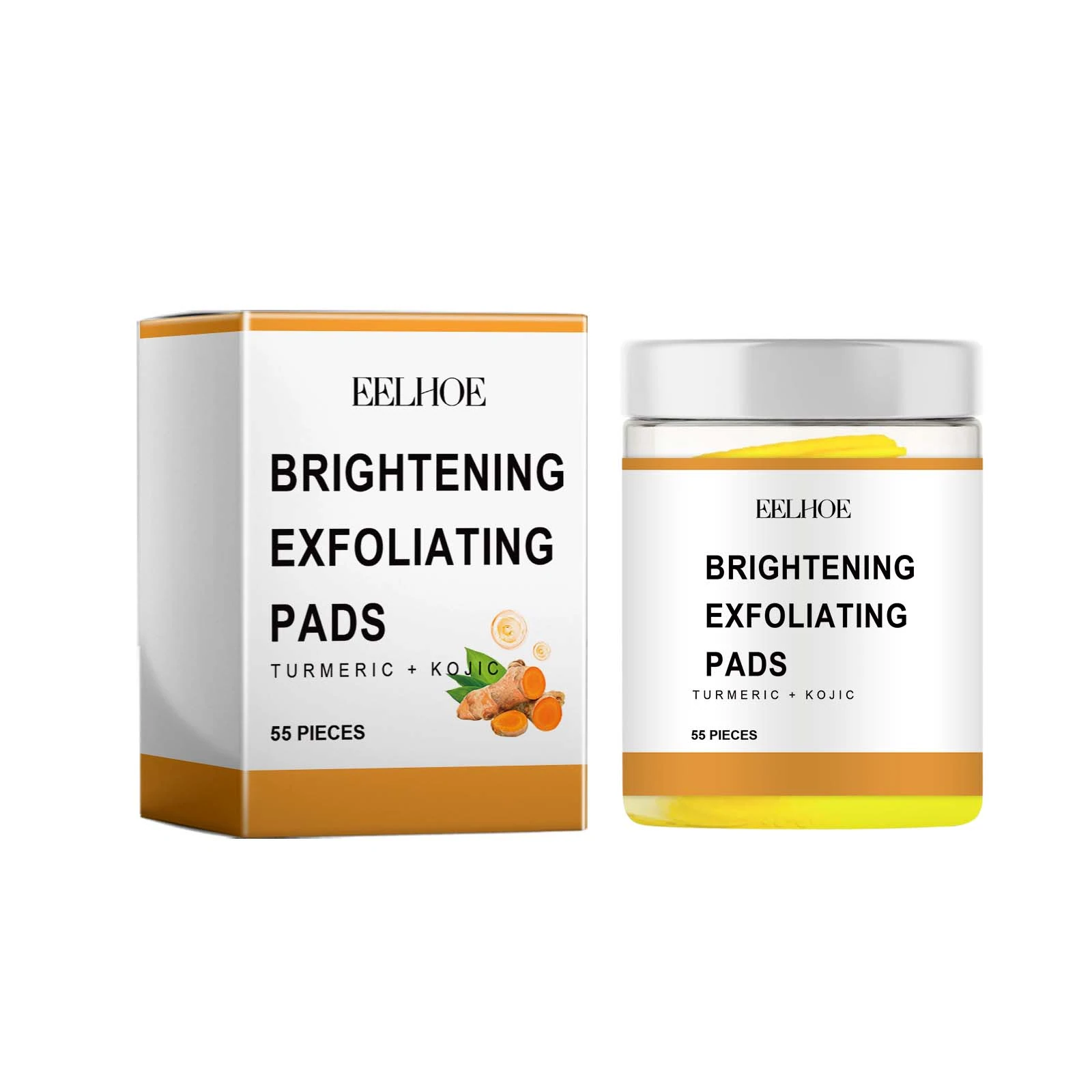 EELHOE White and gold 55-pad exfoliating jar