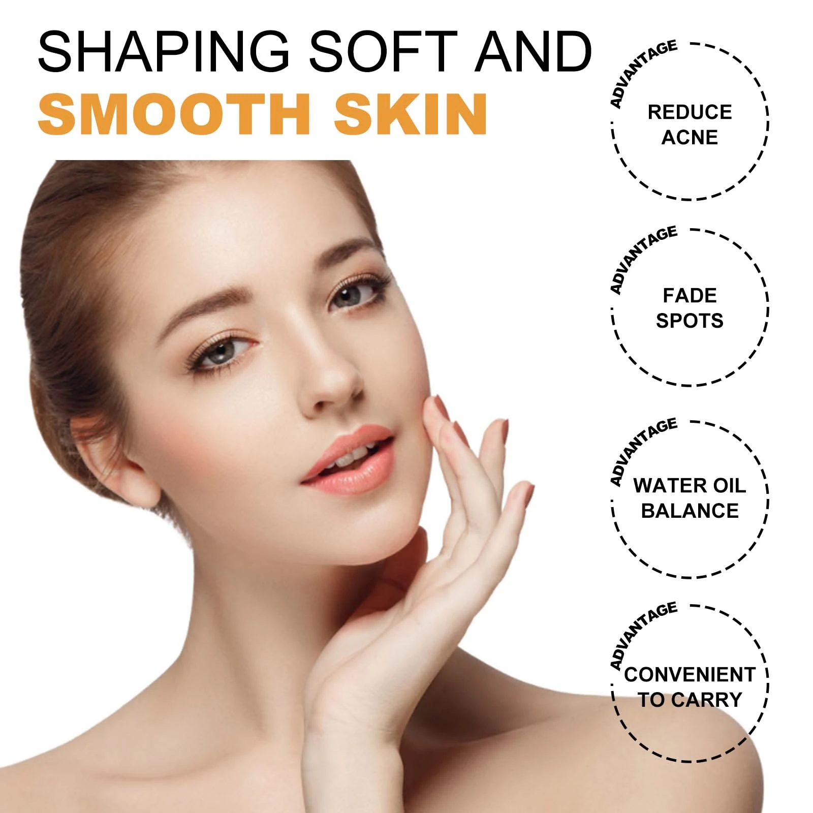 EELHOE Turmeric And Kojic Acid Pads — artwork illustrating smooth-looking skin.