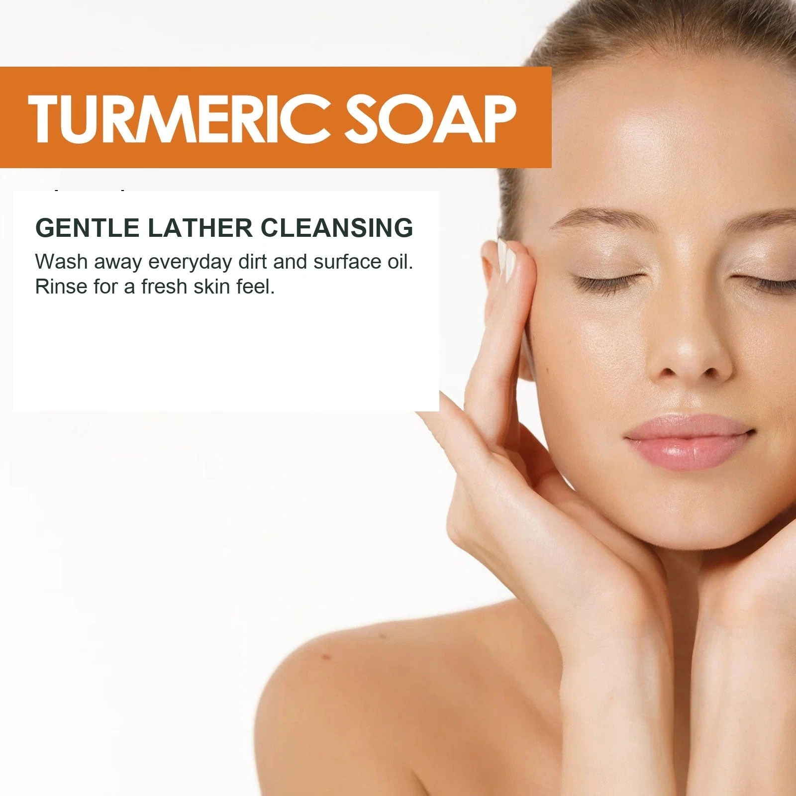 EELHOE Turmeric Soap For Face — Gentle facial cleansing artwork.