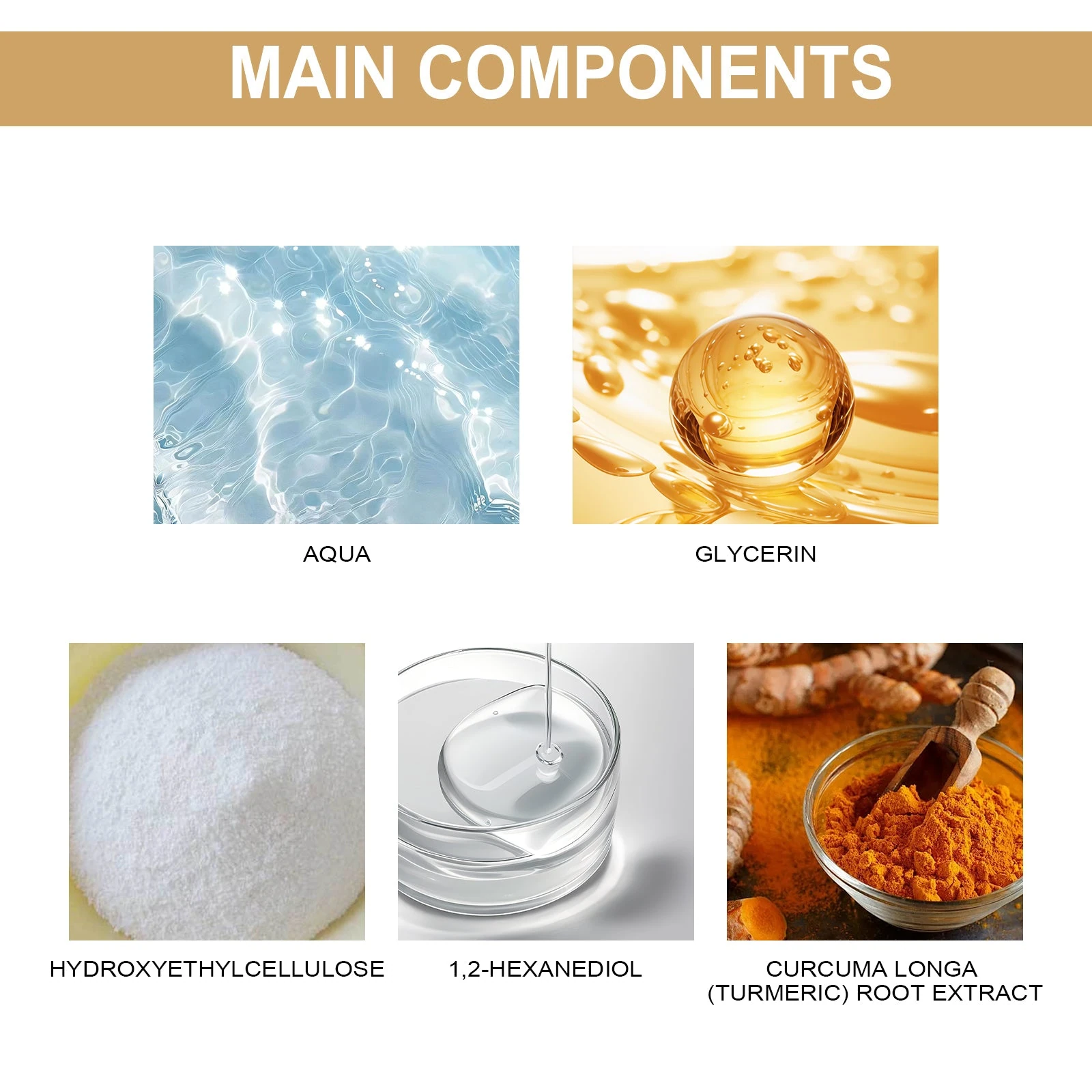 EELHOE Water glycerin and turmeric panel