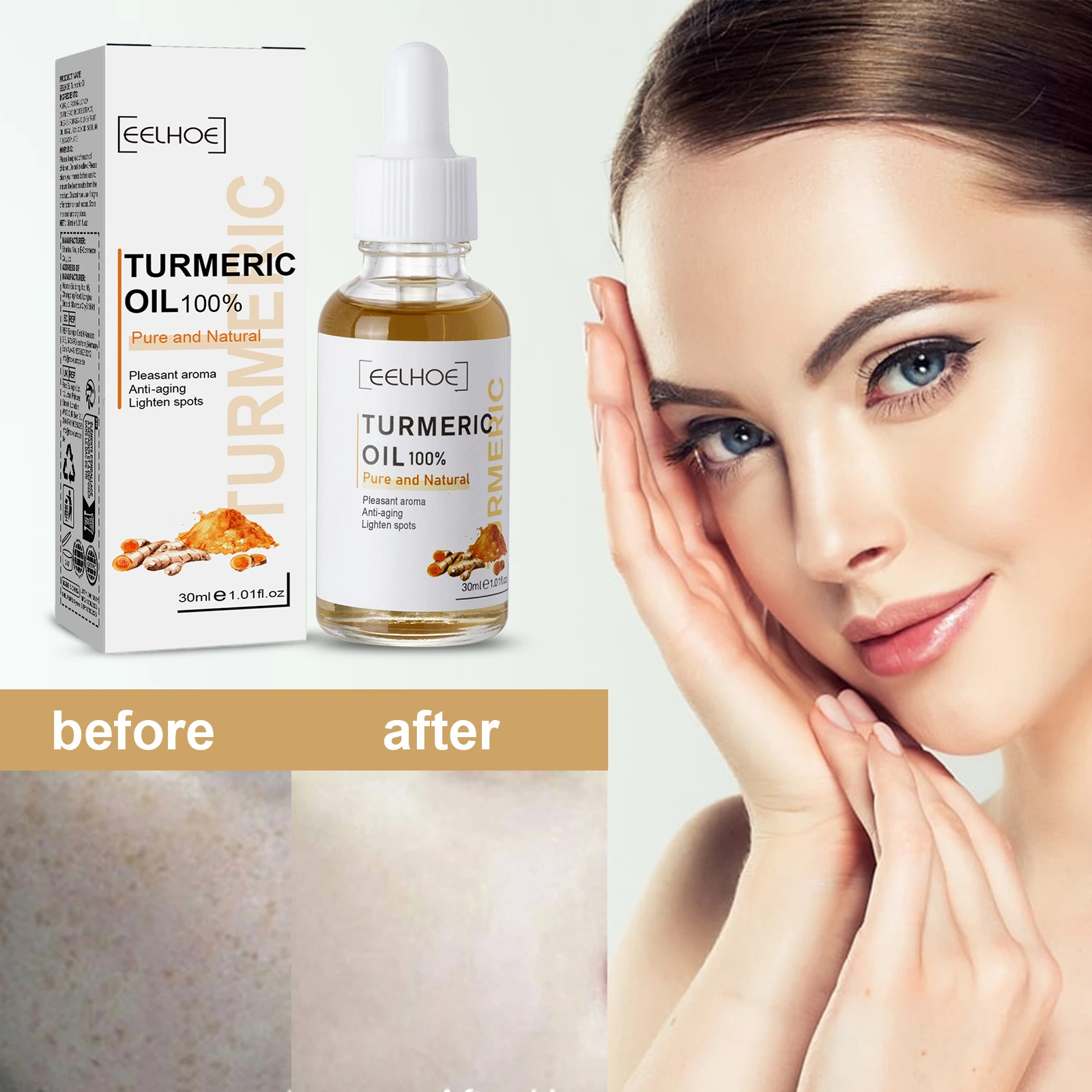 EELHOE Turmeric Face Serum — Add a facial moisture step when skin feels dry and looks dull.