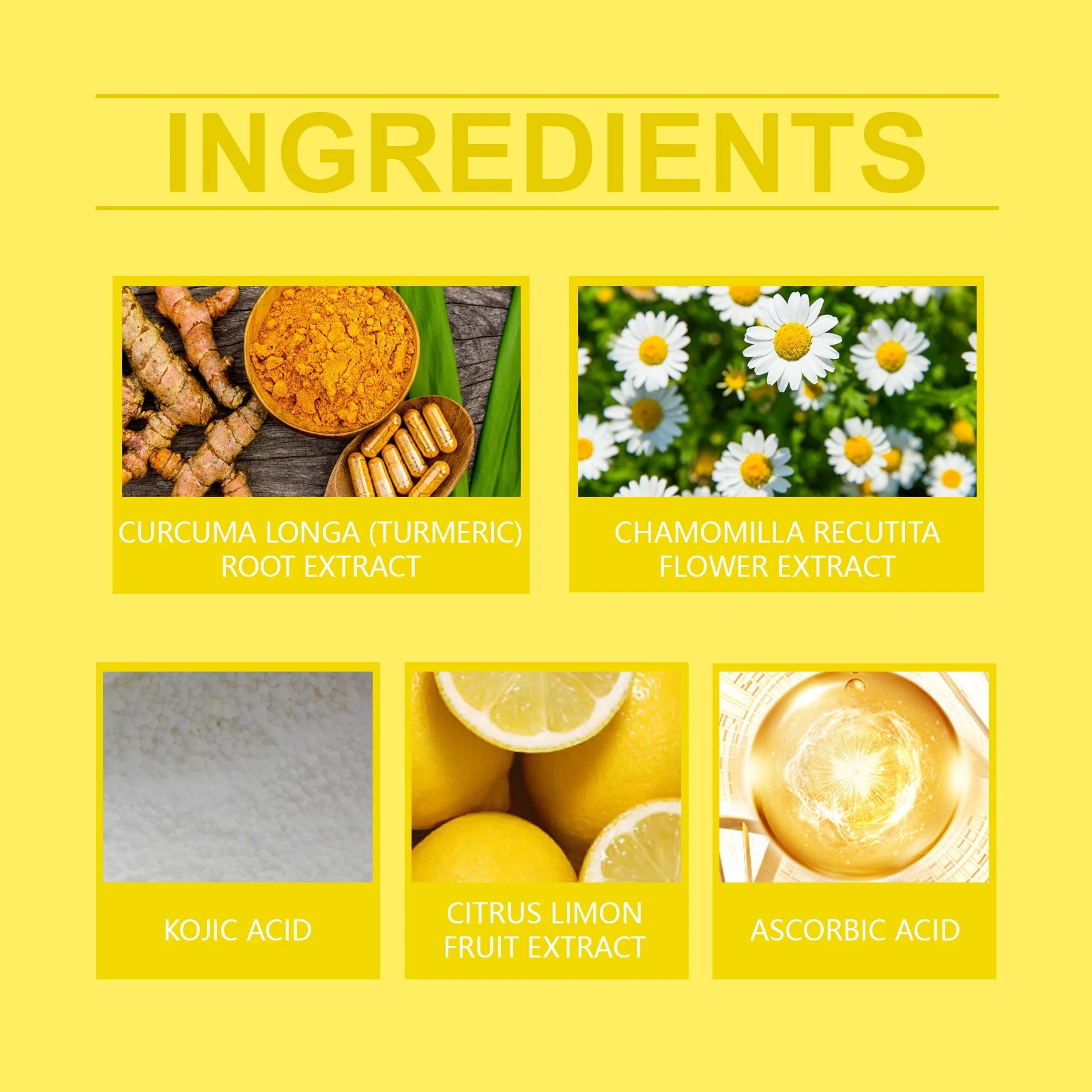 EELHOE Turmeric Facial Pads — Turmeric, chamomile, kojic acid, lemon and ascorbic acid.