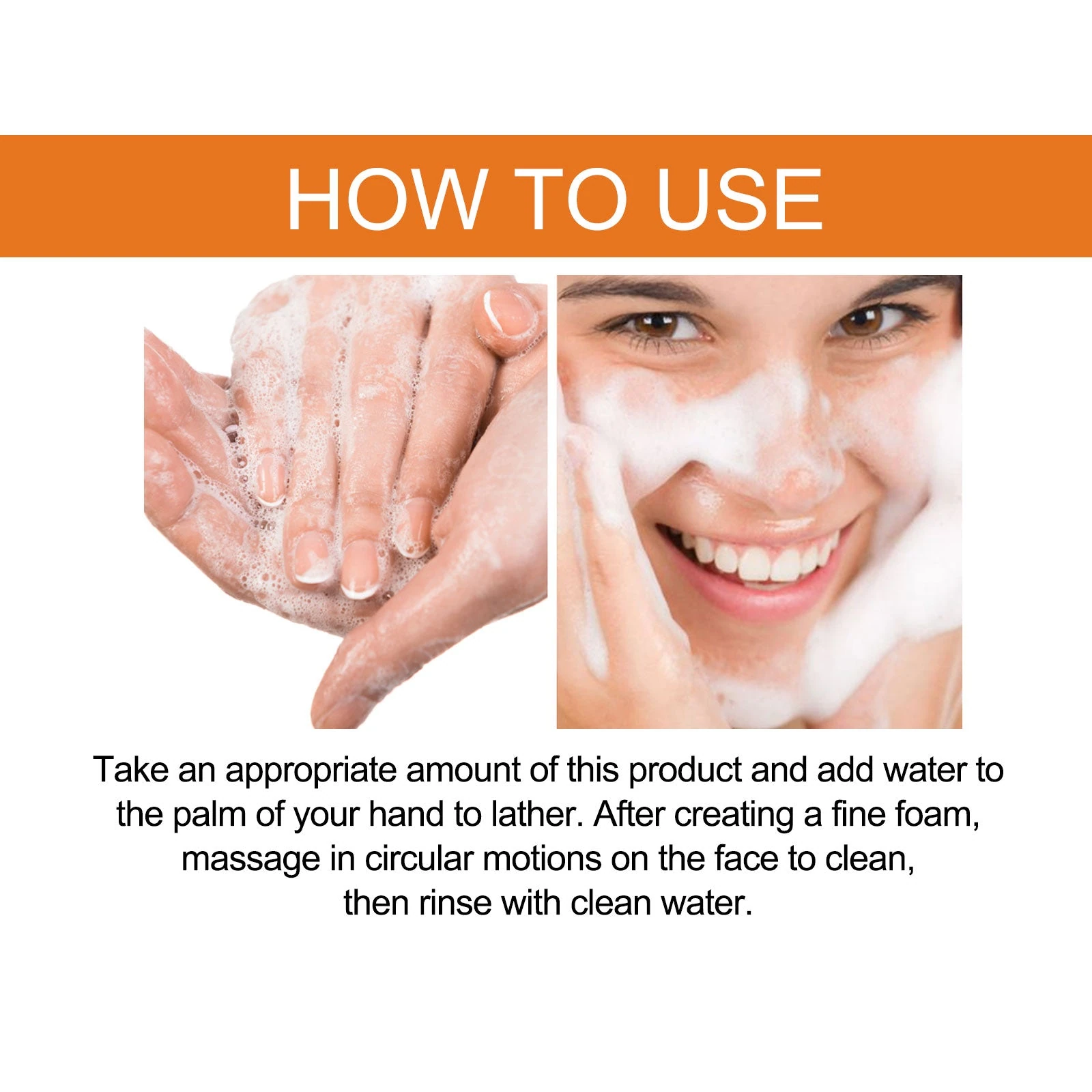 EELHOE Moisturizing Cleanser — Add water, lather in the palm, massage gently and rinse.