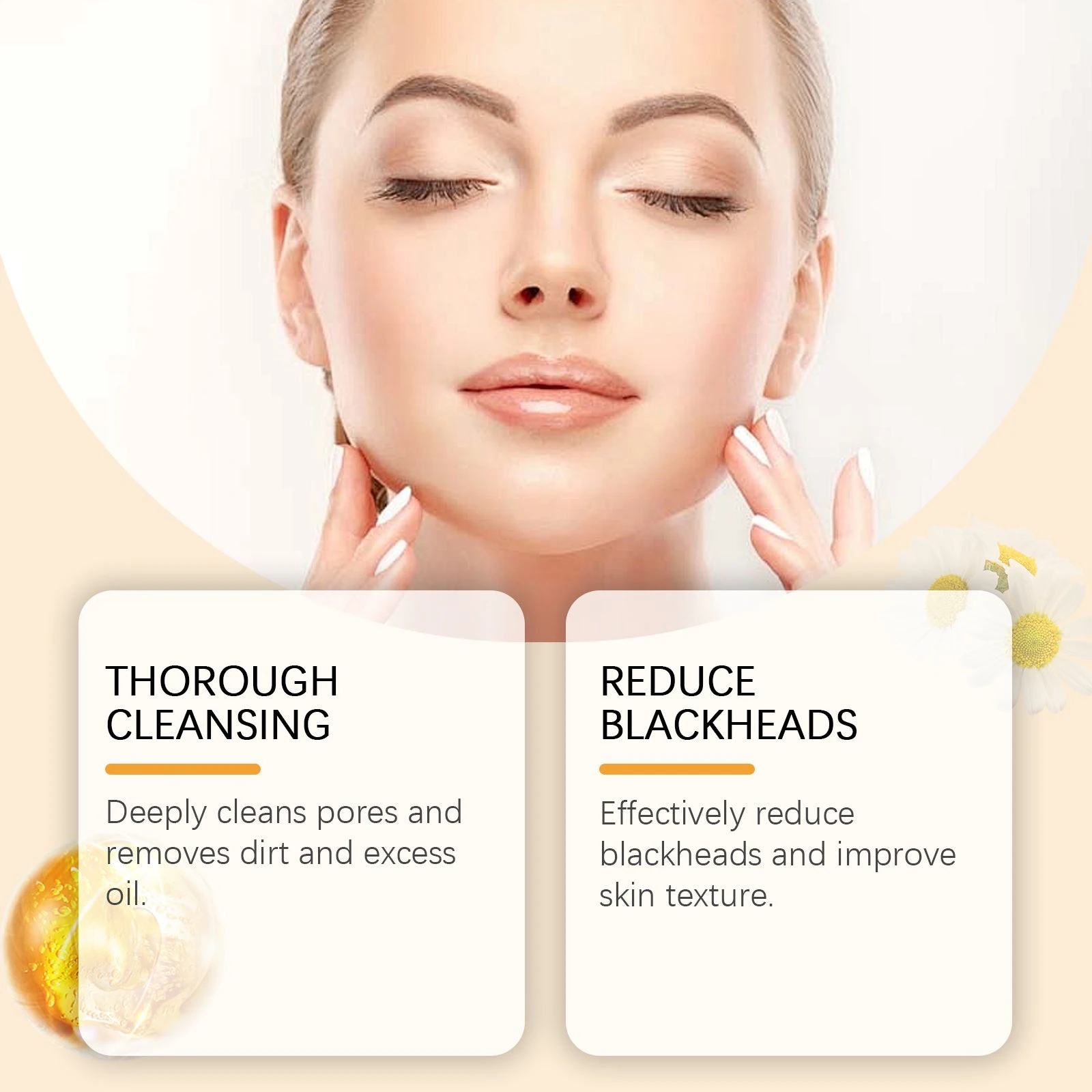 EELHOE Turmeric Facial Cleanser — Fresh, clean-feeling skin-care illustration.