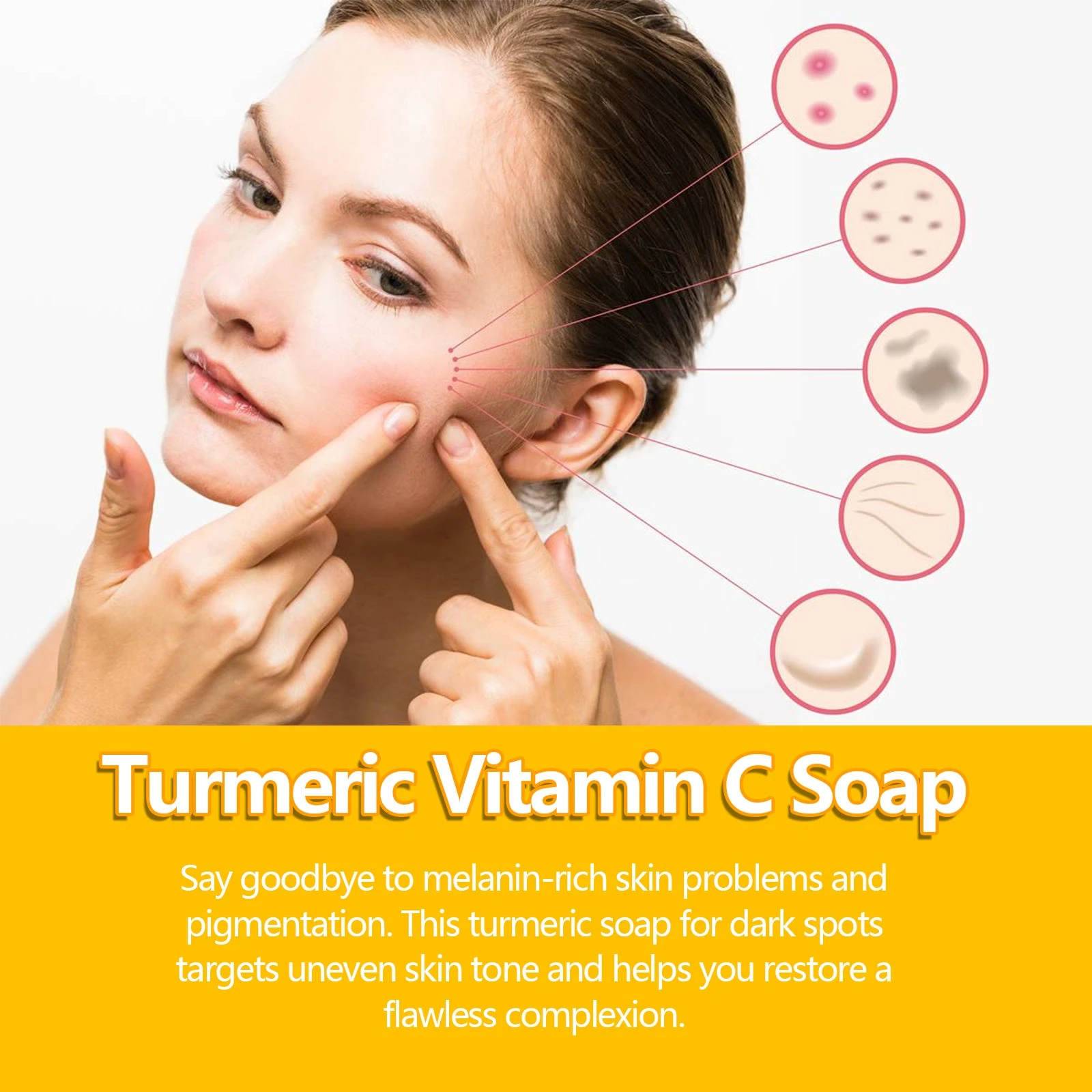 EELHOE Vitamin C Soap — Face-and-body brightening soap illustration.