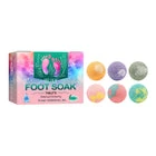 EELHOE Ginger Foot Soak — Six colorful round pieces in the box labelled Foot Soak Tablets.